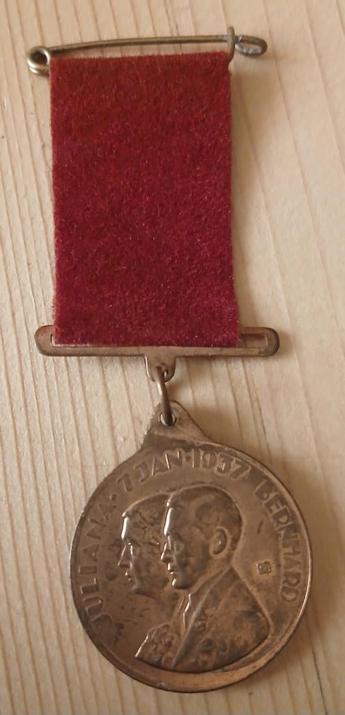 Medaille Juliana en Bernhard 7 januari 1937, Ophalen of Verzenden