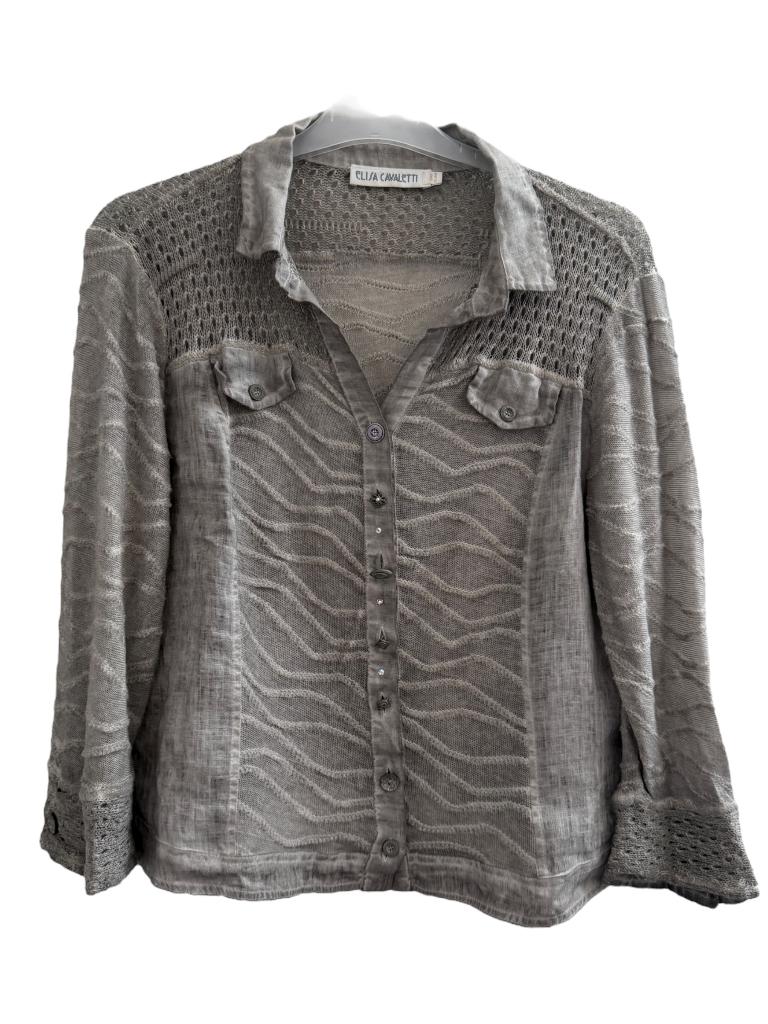 Elisa Cavaletti blouse L, Ophalen of Verzenden, Zo goed als nieuw, Grijs