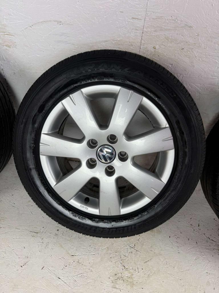 Originele Volkswagen Passat Jetta velgen 16" 5x112 vitus, Niet ingevuld, 16 inch, Banden en Velgen, Niet ingevuld