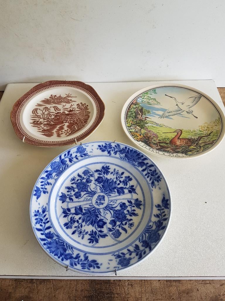 wandborden, 3 stuks, Antiek en Kunst, Antiek | Wandborden en Tegels, Ophalen of Verzenden