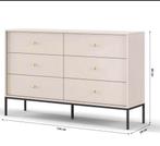 Nieuw! Ladekast - dressoir Monique 6 lades - beige, Ophalen, 150 tot 200 cm, Nieuw, Minder dan 100 cm