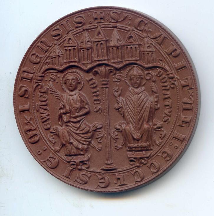 Medaille Kasteel 968 Bisschop Meissen Porselein, Postzegels en Munten, Penningen en Medailles, Overige materialen, Verzenden