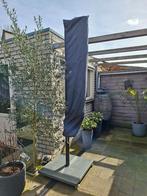 Zweefparasol met zware voet, kantelbaar/verstelbaar., Tuin en Terras, Parasols, Ophalen, Zweefparasol, Verstelbaar