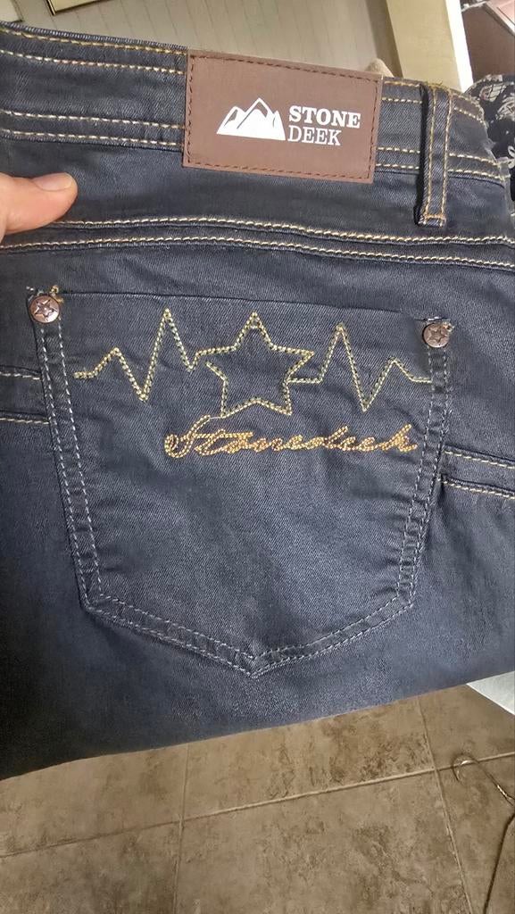 Stonedeek unieke jeans, Zo goed als nieuw, Western, Dames, Onderkleding