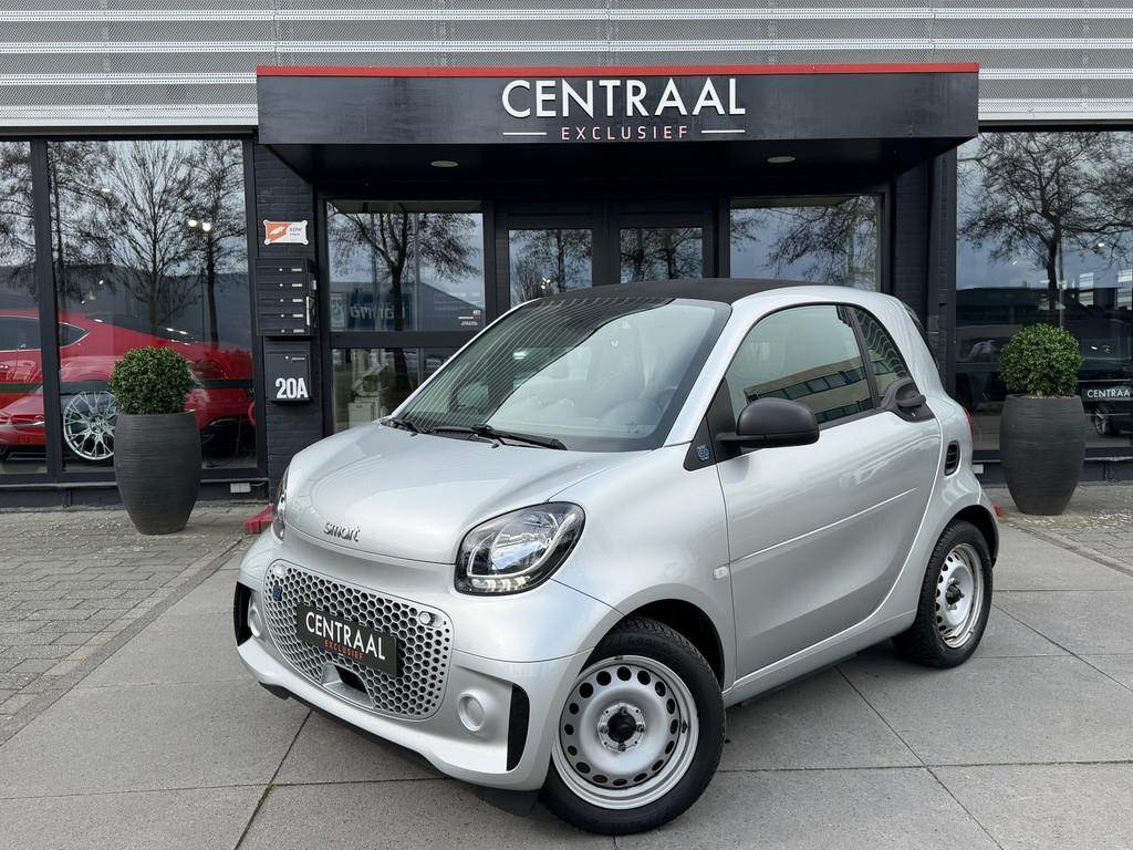 Smart Fortwo EQ Comfort 18 kWh Leder|Stoelverwarming|Cruisco, Auto's, Smart, Automaat, Achterwielaandrijving, Zwart, 132 km