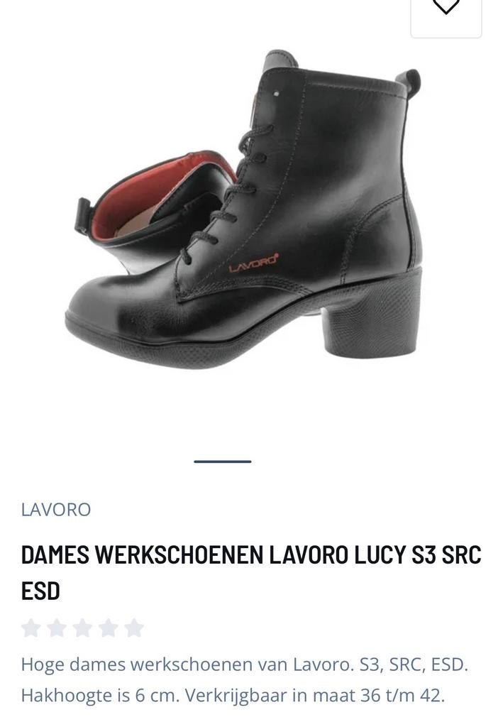 Lavoro Lucy S3 Werkschoenen Dames maat 39, Ophalen of Verzenden, Zo goed als nieuw
