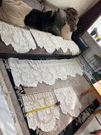 Gehaakte gordijntjes verschillende maten, Gebruikt, 100 tot 150 cm, Wit, Ophalen of Verzenden