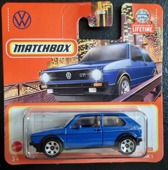 Matchbox Volkswagen VW Golf MK1 blauw, Ophalen of Verzenden, Nieuw, Auto