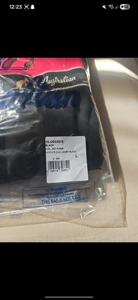 Roze Australian pak met zwarte bies, maat L, Australian, Maat 42/44 (L), Ophalen of Verzenden, Zo goed als nieuw