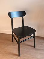 Ronninge eetkamerstoelen Ikea zwart 4 stuks met kussens, Gebruikt, Zwart, Ophalen of Verzenden, Eén