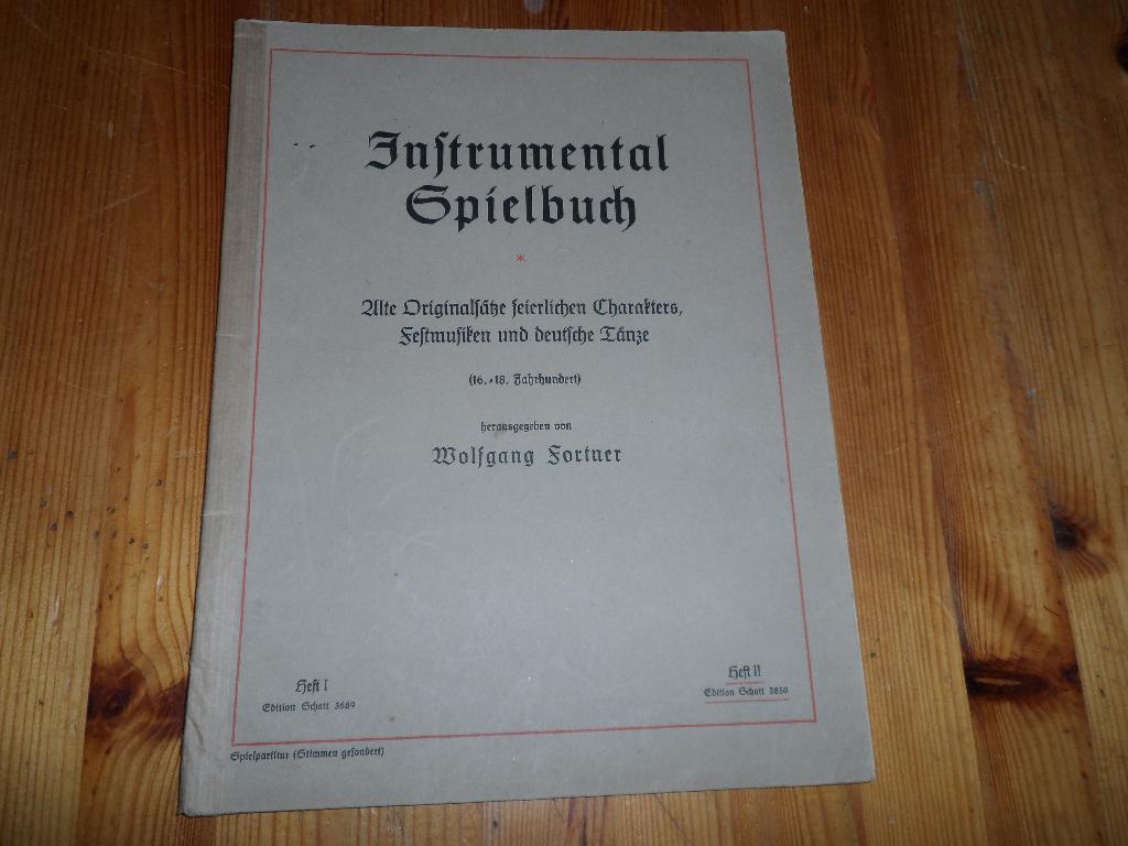 Instrumental spielbuch - wolfgang fortner, Gebruikt, Klassiek, Ophalen of Verzenden, Viool of Altviool