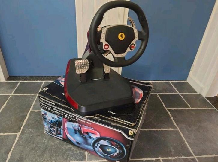 Ferrari Trustmaster stuur wireless GT Cockpit PS3, zgan!, Spelcomputers en Games, Spelcomputers | Sony PlayStation Consoles | Accessoires