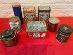 11x vintage koffie en thee blikken, Verzamelen, Ophalen of Verzenden, Gebruikt, Koffie