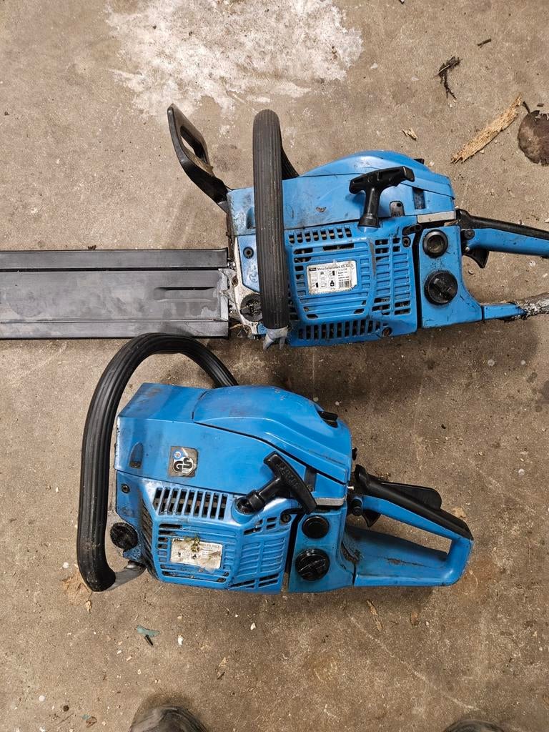 2 opknap motorzagen voor als je handig bent., Ophalen, Gebruikt, 1200 watt of meer, 70 mm of meer