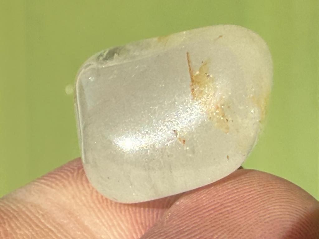 Sacred Heart Silver Topaas broekzaksteen mineralen, Verzamelen, Mineralen en Fossielen, Ophalen of Verzenden, Mineraal