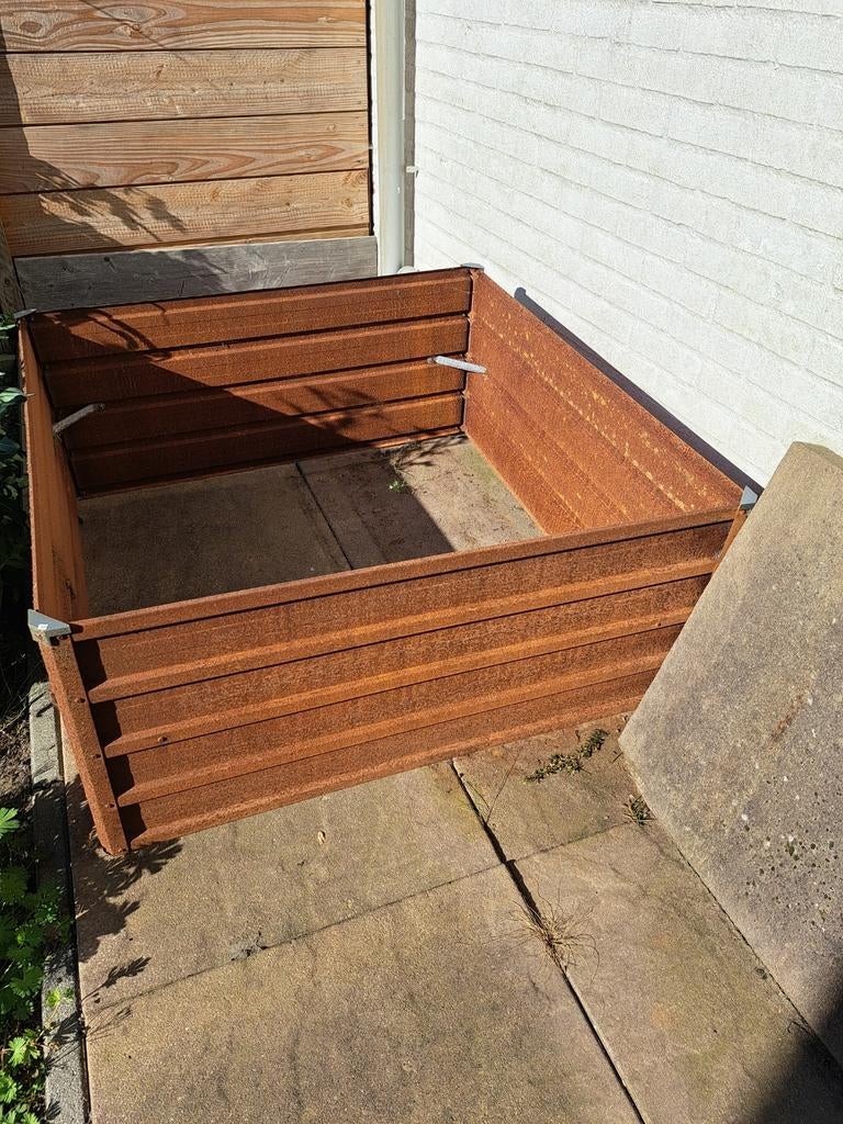 Plantenbak Cortenstaal, Tuin en Terras, Ophalen of Verzenden, Nieuw, Hout