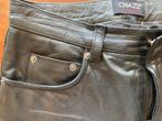 Klok gave Chazz leren jeans maat 33 €37,50incl verz postnl, Verzenden, Zo goed als nieuw, Zwart, W33 - W34 (confectie 48/50)