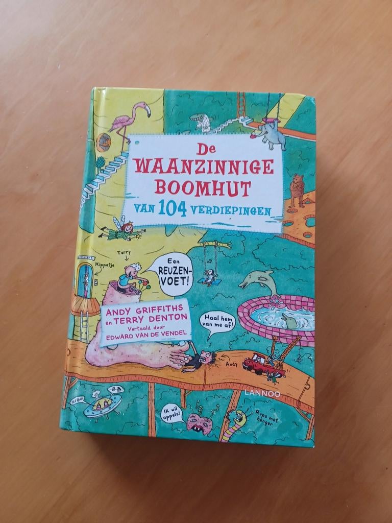 Terry Denton - De waanzinnige boomhut van 104 verdiepingen, Boeken, Terry Denton; Andy Griffiths, Fictie algemeen, Ophalen of Verzenden