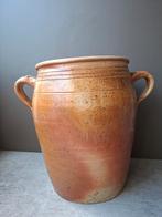 Grote Franse Brocante Gres Pot met Oren, Ophalen of Verzenden