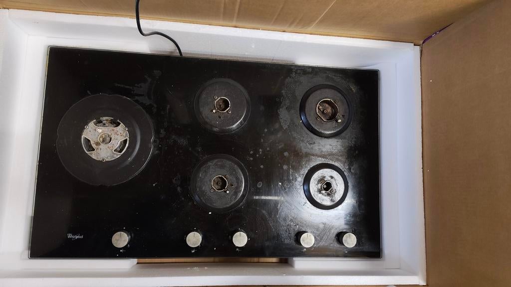 Whirlpool GOA 9523/NB gaskookplaat, Ophalen, Gebruikt, Inbouw, Gas