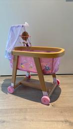 Baby born ledikant met mobiel en wieltjes, Kinderen en Baby's, Ophalen, Zo goed als nieuw, Babypop
