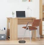 VidaXL wooden computer desk with book shelf, 100cm*55cm top, Ophalen of Verzenden, Zo goed als nieuw