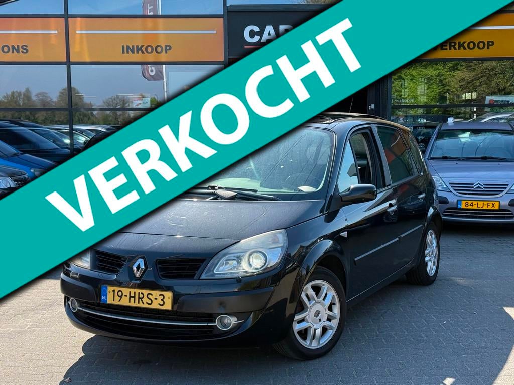 Renault Scénic 1.6-16V Privilège Comfort PANO/PDC/LMVELGEN, Stof, Gebruikt, 4 cilinders, Zwart
