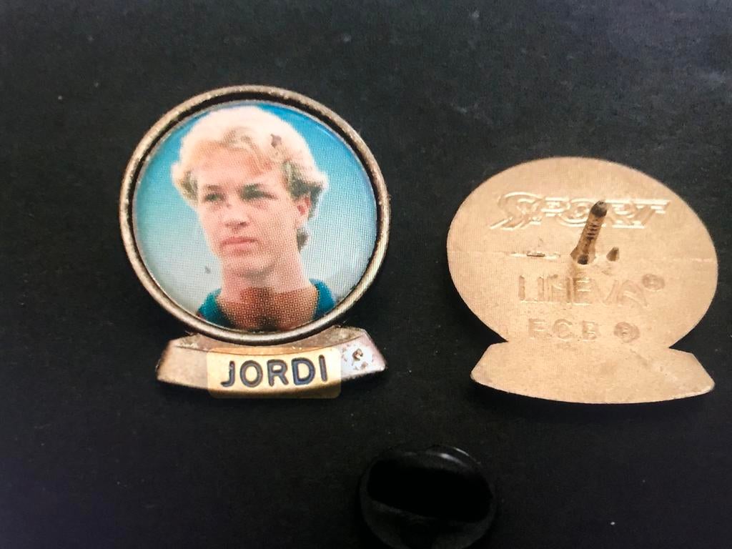 Vintage FC Barcelona pin Jordi Cruijff, Verzamelen, Sportartikelen en Voetbal, Ophalen of Verzenden, Gebruikt, Buitenlandse clubs