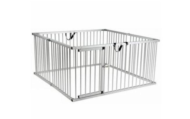 Puppyren Hondenren Aluminium Opvouwbaar 8x76 cm 63 Hoog, Dieren en Toebehoren, Ophalen of Verzenden, Nieuw