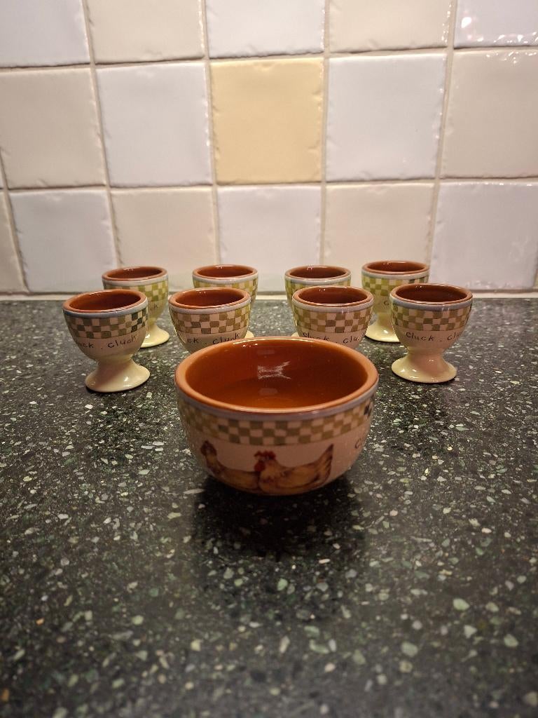 Jet ter Steege Cluck Cluck (Pasen) eierdopjes, Overige typen, Ophalen of Verzenden, Zo goed als nieuw, Overige stijlen