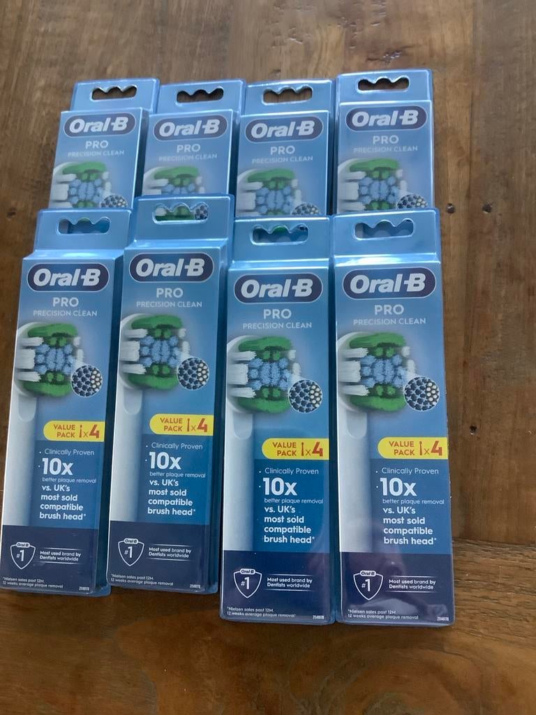 Oral-B Precision Clean Opzetborstels - 4 stuks, Ophalen of Verzenden, Nieuw, Opzetborstel