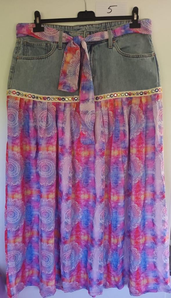 Unieke Hippie Ibiza Rok -, Kleding | Dames, Overige kleuren, Nieuw, Ophalen of Verzenden, Onder de knie