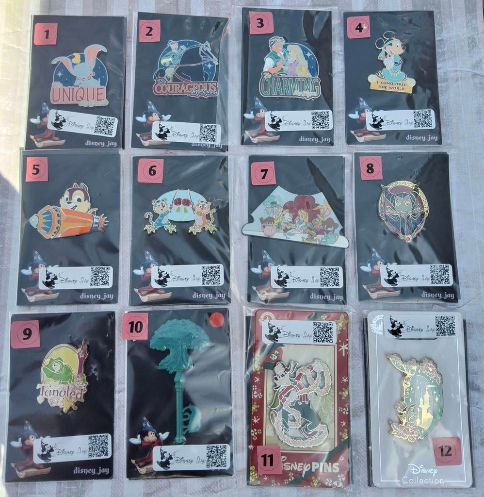 Disney pins €8,- per stuk, Verzenden, Overige figuren, Gebruikt, Overige typen