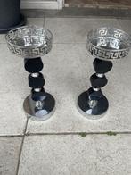 Kandelaar, Ophalen, 25 tot 50 cm, Grijs, Zo goed als nieuw