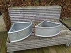 2 voerbakken hoekmodel verzinkt metaal voor paarden., Dieren en Toebehoren, Stalling en Weidegang, Stalling, 1 paard of pony