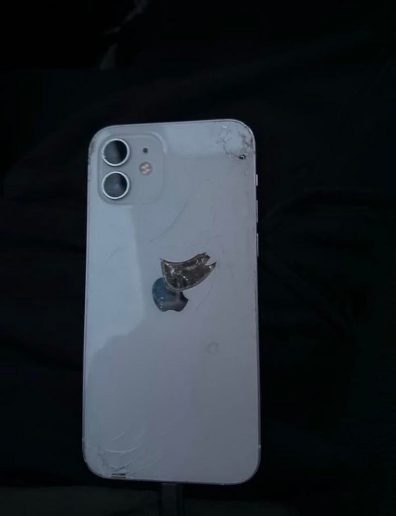 iPhone 12 met schade, Ophalen, Gebruikt, Wit, Zonder simlock