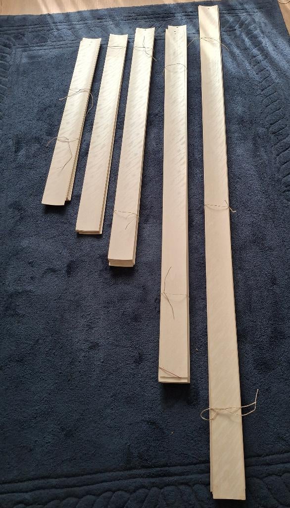 Losse kunststof verticale lamellen crème diverse maten, Ophalen, Gebruikt, Crème, 150 tot 200 cm
