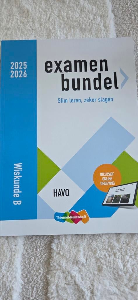 Examenbundel wiskunde b havo, Boeken, Informatica en Computer, Ophalen of Verzenden, Nieuw, Overige onderwerpen