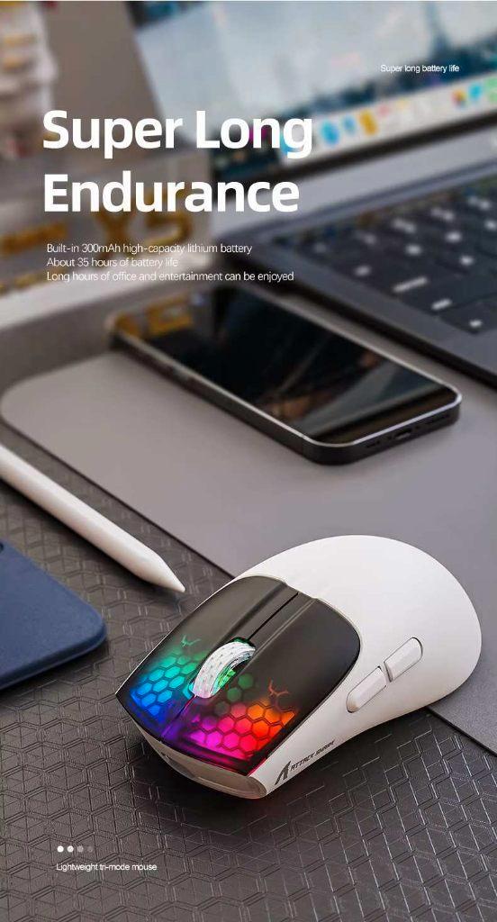 Shark X5 RGB Gaming Muis Draadloos & Bedraad, Computers en Software, Muizen, Nieuw, Muis, Rechtshandig, Draadloos, Gaming muis