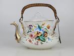 Antieke handgeschilderde theepot - Gemerkt, Ophalen of Verzenden
