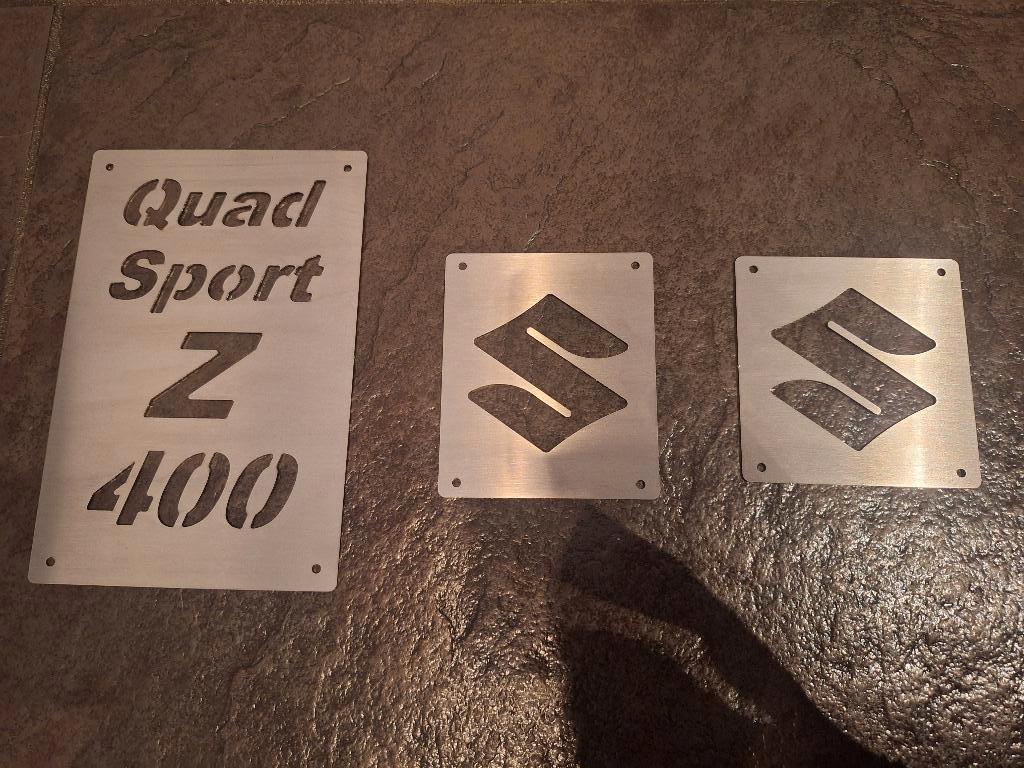 Warning tags Suzuki LTZ 400 quad RVS nieuw, Ophalen of Verzenden, Nieuw