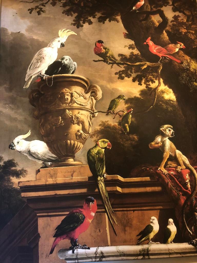 Poster De Menagerie, Verzamelen, Posters, Ophalen, Rechthoekig Staand, Zo goed als nieuw, Canvas of Doek