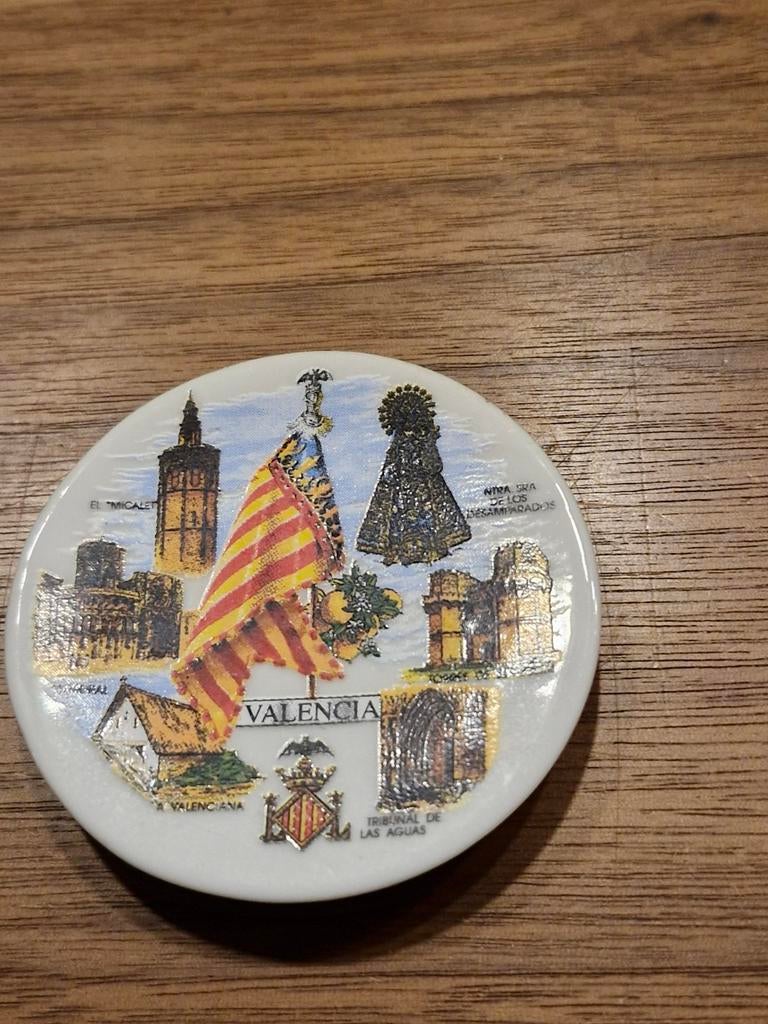 321 Ovale magneet Valencia, Ophalen of Verzenden
