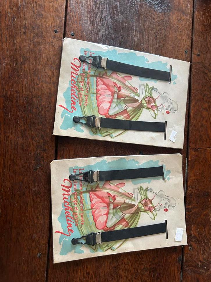 Vintage Micheline kousenbanden (2 paar), Kleding | Dames, Overige Dameskleding, Nieuw, Ophalen of Verzenden