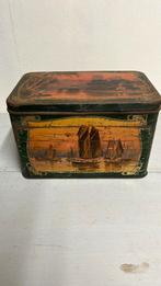 Antiek Blue Bird Tin Kastelenblik, Ophalen of Verzenden, Gebruikt, Overige