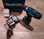 Makita 18V Boormachine Set - 2 Accu + Lader + Koffer, Ophalen of Verzenden, Zo goed als nieuw, Boormachine