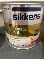 2,5L sikkens rubbol SB RAL 9001, Ophalen of Verzenden, Zo goed als nieuw, Wit, Lak