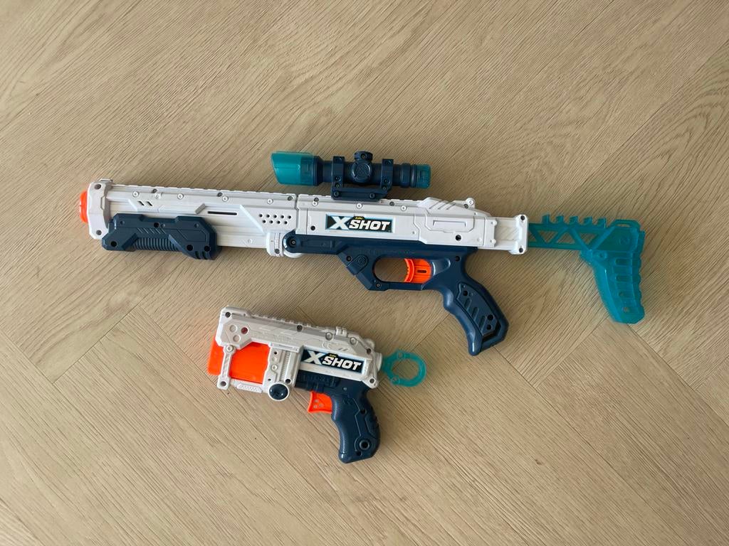 NERF X-Shot geweren, Kinderen en Baby's, Speelgoed | Buiten | Actiespeelgoed, Ophalen, Gebruikt