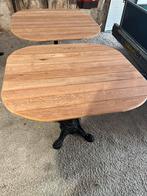 Bistro tafels met gietijzere voet, Tuin en Terras, Ophalen, Zo goed als nieuw, Metaal