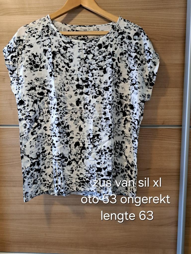 Zus van sil shirtje xl, Maat 46/48 (XL) of groter, Ophalen of Verzenden, Zo goed als nieuw, Korte mouw